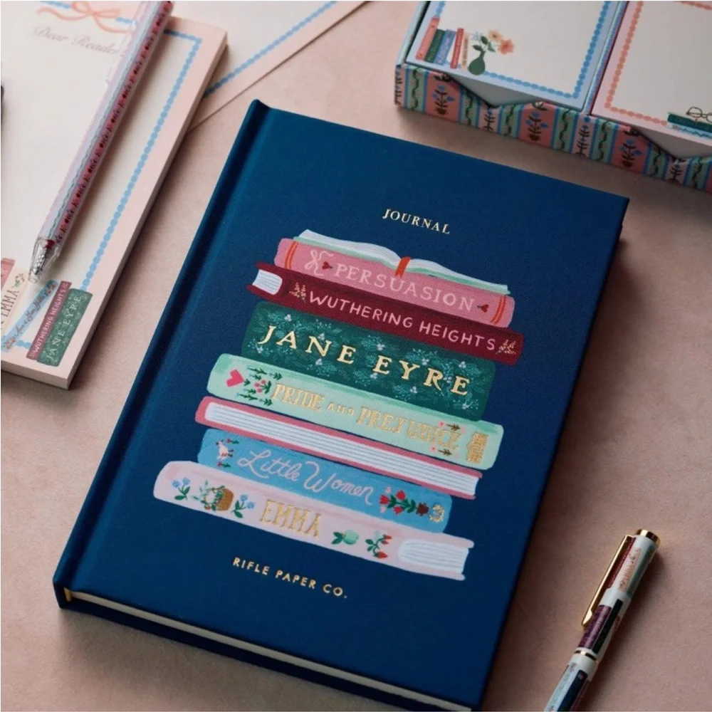 Rifle Paper Co. Ladies Night Book Club Journal Pride Prejudice Jane Eyre Emma